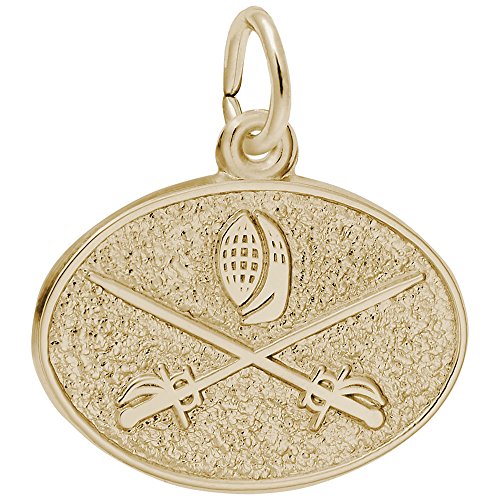 Image Title Rembrandt Charms 10K Yellow Gold Fencing Charm Pendant