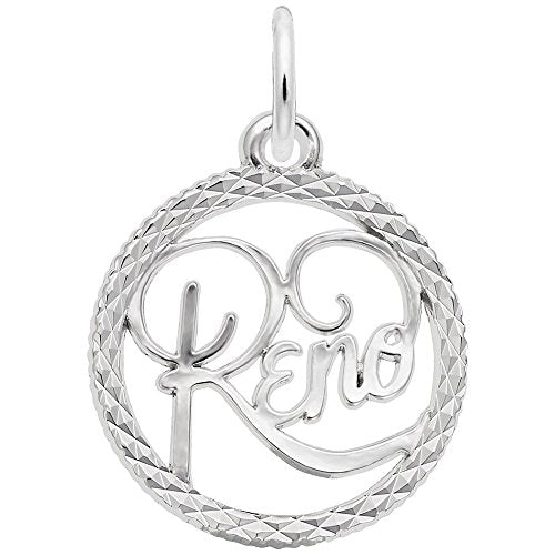 Image Title Rembrandt Charms 925 Sterling Silver Reno Charm Pendant