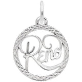Image Title Rembrandt Charms 925 Sterling Silver Reno Charm Pendant