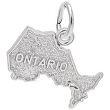 Image Title Rembrandt Charms Ontario Charm Pendant Available in Gold or Sterling Silver