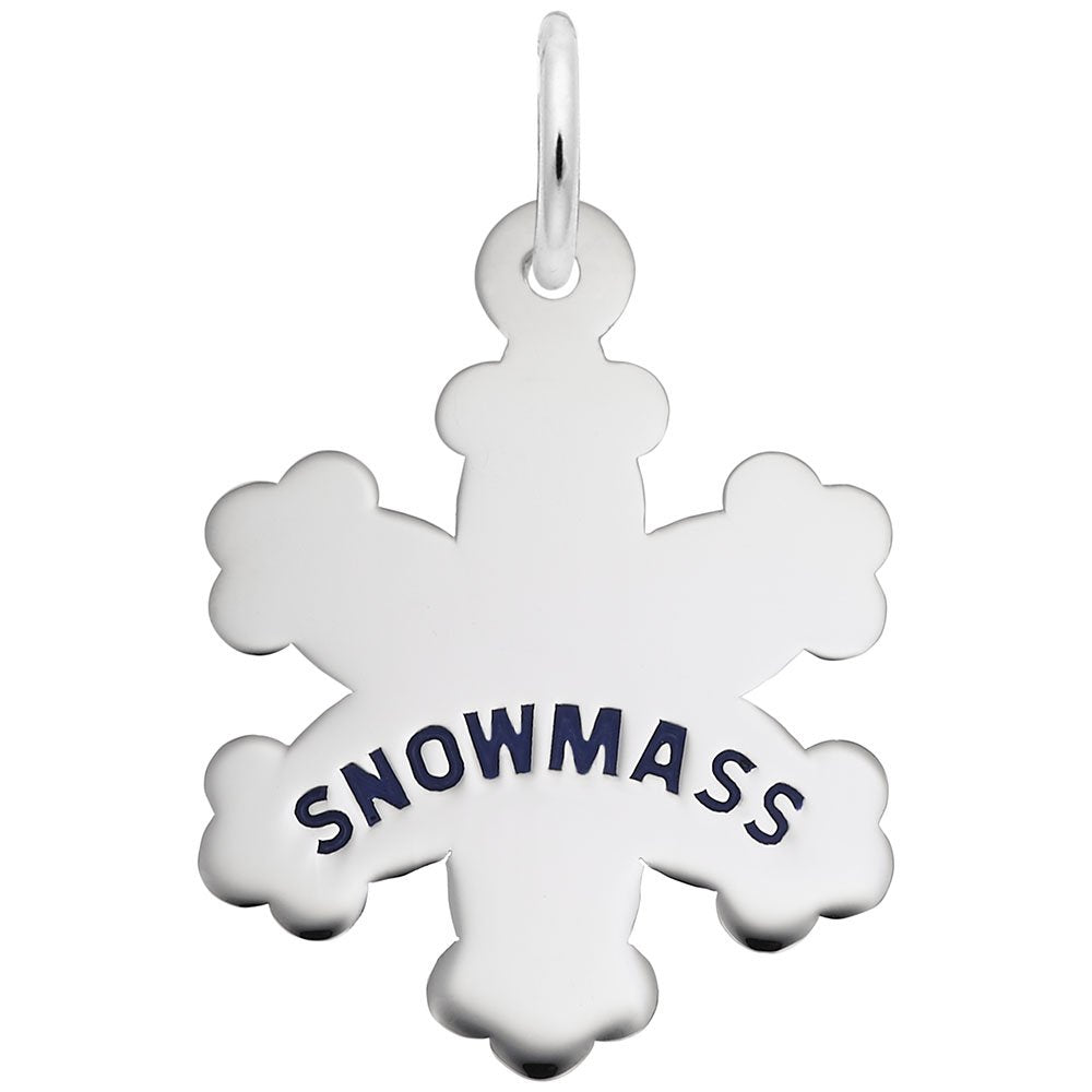 Image Title Rembrandt Charms Snowmass Snowflakes Charm Pendant Available in Gold or Sterling Silver
