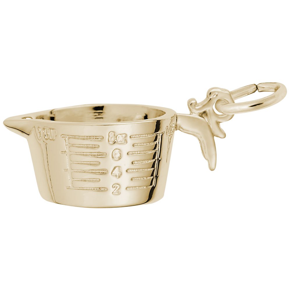Image Title Rembrandt Charms Gold Plated Sterling Silver Measuring Cup Charm Pendant