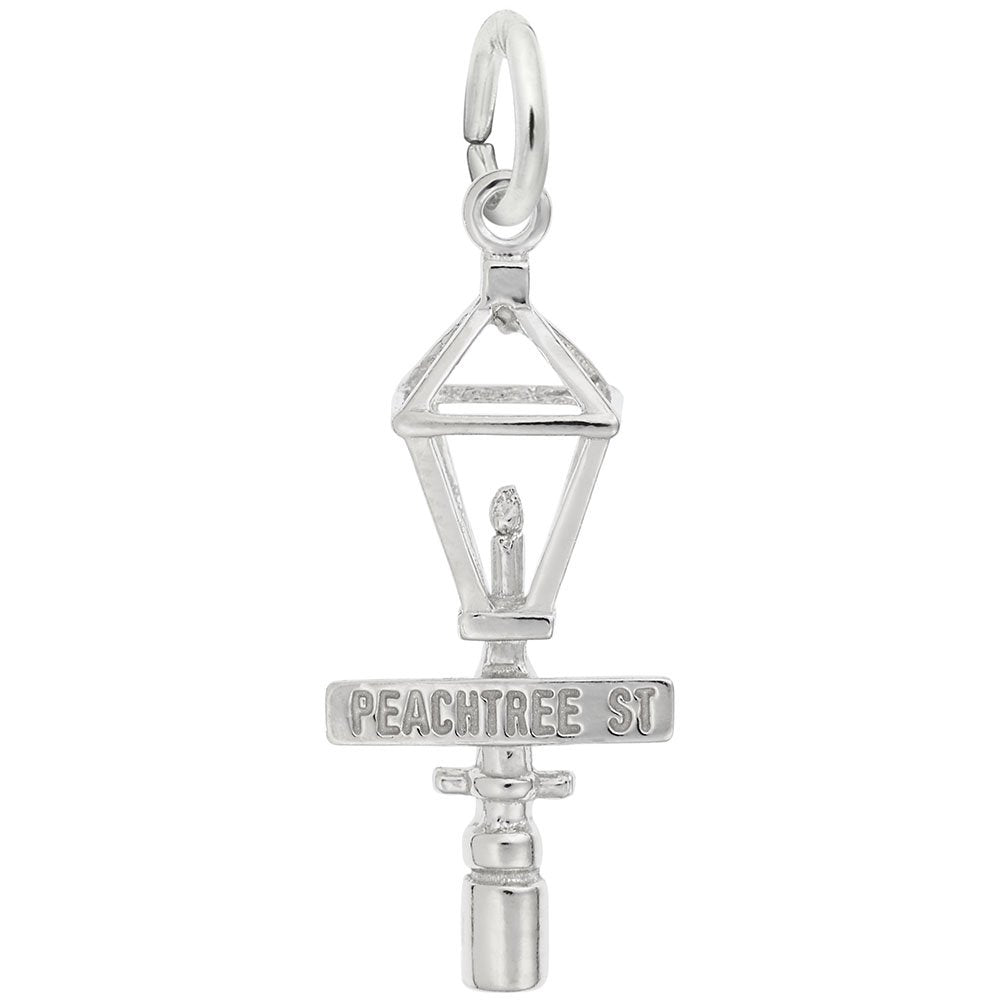 Image Title Rembrandt Charms 925 Sterling Silver Peachtree Street Charm Pendant