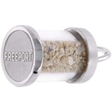 Image Title Rembrandt Charms 925 Sterling Silver Freeport Sand Capsule Charm Pendant