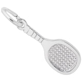 Image Title Rembrandt Charms Racquetball Charm Pendant Available in Gold or Sterling Silver