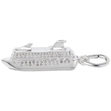 Image Title Rembrandt Charms Cruise Ship Charm Pendant Available in Gold or Sterling Silver