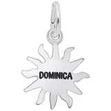 Image Title Rembrandt Charms 925 Sterling Silver Dominica Sun Small Charm Pendant