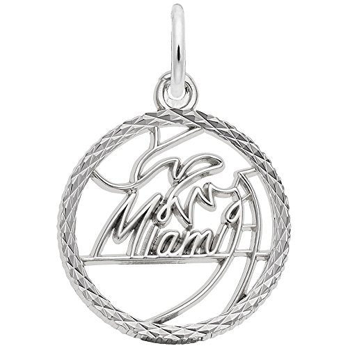Image Title Rembrandt Charms 925 Sterling Silver Miami Charm Pendant