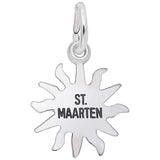 Image Title Rembrandt Charms St. Maarten Sun Small Charm Pendant Available in Gold or Sterling Silver
