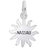 Image Title Rembrandt Charms 925 Sterling Silver Nassau Sun Small Charm Pendant