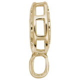 Image Title Rembrandt Charms Gold Plated Sterling Silver Charm Holder For Bead Bracelets Charm Pendant