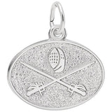 Image Title Rembrandt Charms 925 Sterling Silver Fencing Charm Pendant