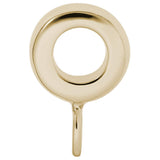 Image Title Rembrandt Charms 14K Yellow Gold Charm Holder For Bead Bracelets Charm Pendant