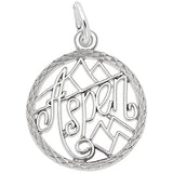 Image Title Rembrandt Charms 925 Sterling Silver Aspen Charm Pendant