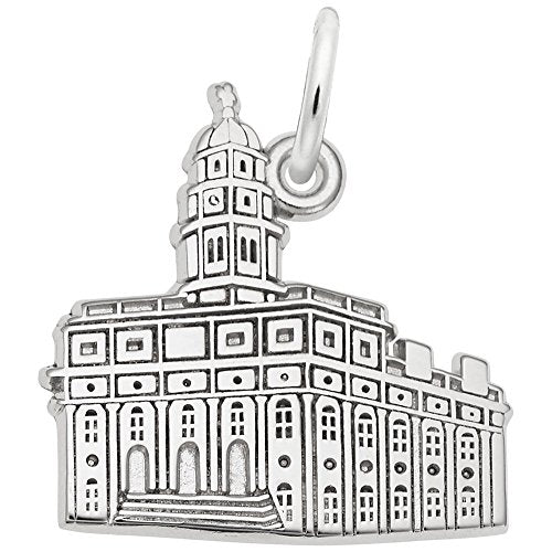 Image Title Rembrandt Charms 925 Sterling Silver S. Carolina Temple Charm Pendant