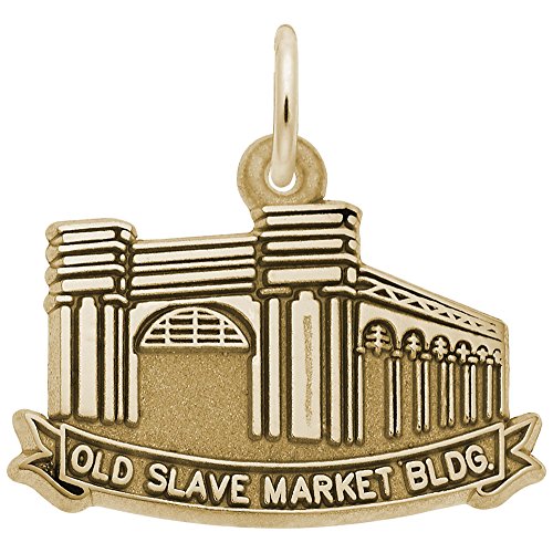 Image Title Rembrandt Charms Gold Plated Sterling Silver Old Slave Market Charm Pendant