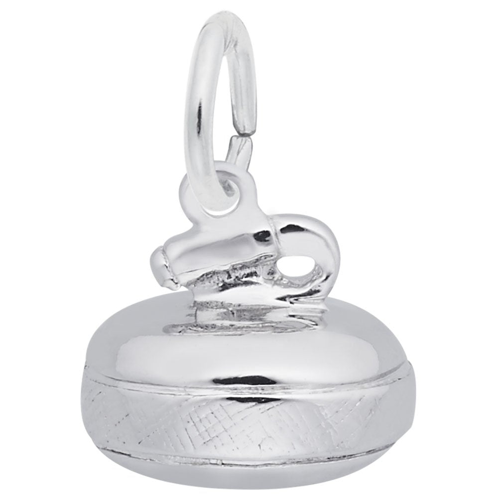 Image Title Rembrandt Charms Curling Charm Pendant Available in Gold or Sterling Silver
