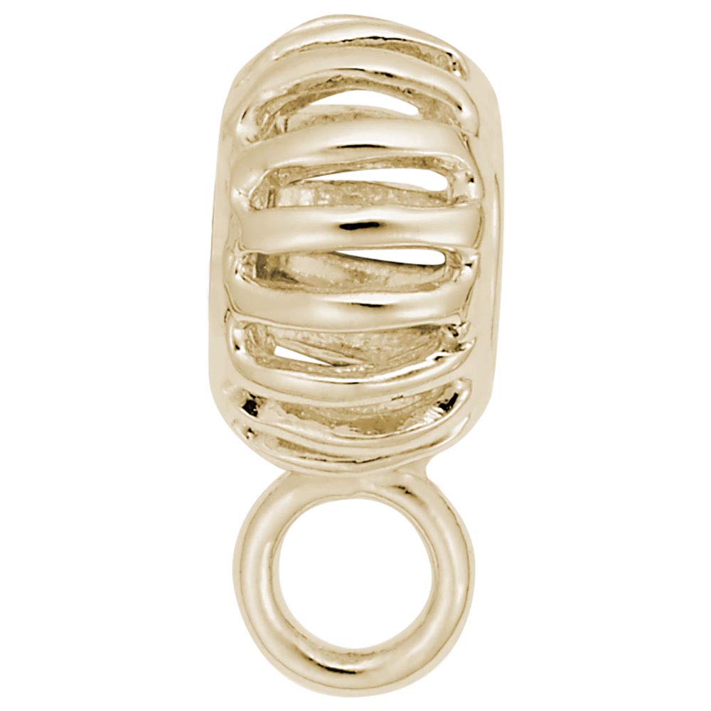 Image Title Rembrandt Charms Gold Plated Sterling Silver Charm Holder For Bead Bracelets Charm Pendant