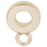 Image Title Rembrandt Charms 14K Yellow Gold Charm Holder For Bead Bracelets Hoop Thin Charm Pendant