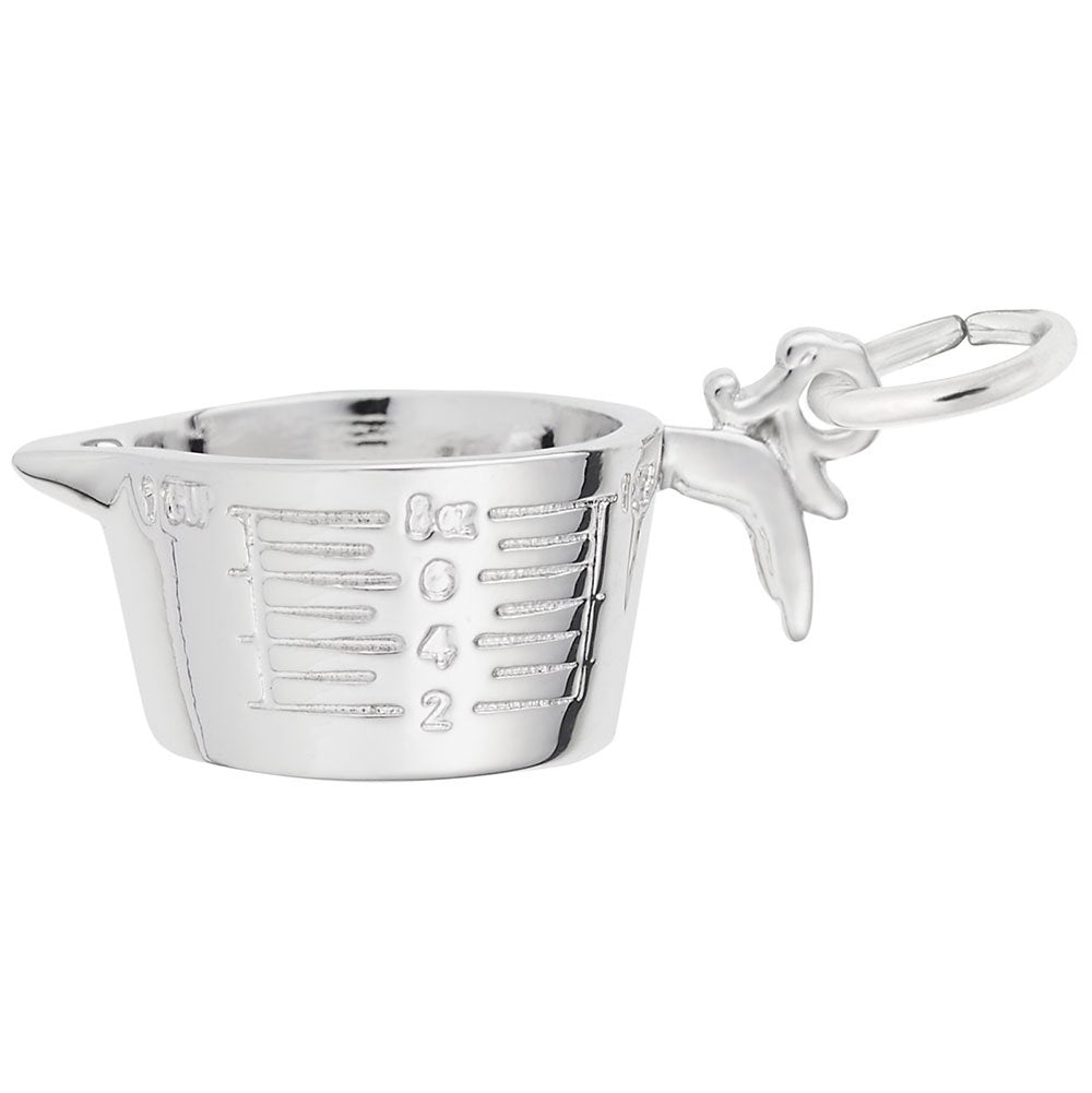 Image Title Rembrandt Charms 925 Sterling Silver Measuring Cup Charm Pendant