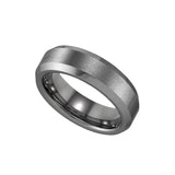Image Title Tungsten Matte Finish Center Beveled Edge Comfort-fit 8mm Size-12.5 Mens Wedding Band