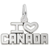 Image Title Rembrandt Charms 925 Sterling Silver I Love Canada Charm Pendant