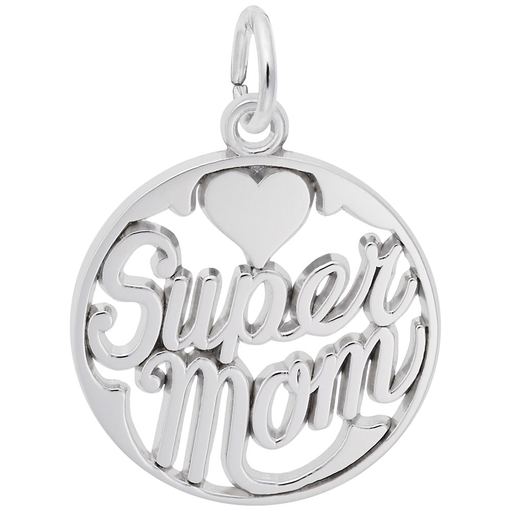 Image Title Rembrandt Charms Supermom Charm Pendant Available in Gold or Sterling Silver