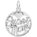 Image Title Rembrandt Charms Supermom Charm Pendant Available in Gold or Sterling Silver