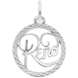 Image Title Rembrandt Charms 925 Sterling Silver Reno Charm Pendant