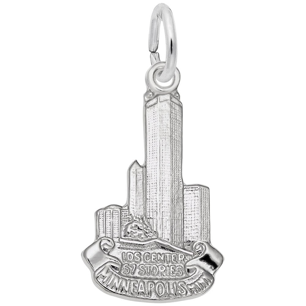 Image Title Rembrandt Charms 925 Sterling Silver I.D.S. Ctr Minneapolis Charm Pendant