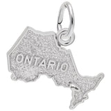 Image Title Rembrandt Charms Ontario Charm Pendant Available in Gold or Sterling Silver