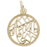Image Title Rembrandt Charms Gold Plated Sterling Silver Aspen Charm Pendant