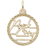 Image Title Rembrandt Charms Gold Plated Sterling Silver Park City Charm Pendant
