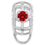 Image Title Rembrandt Charms Charm Holder For Bead Bracelets - July Charm Pendant Available in Gold or Sterling Silver