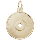 Image Title Rembrandt Charms Gold Plated Sterling Silver Compact Disc Charm Pendant