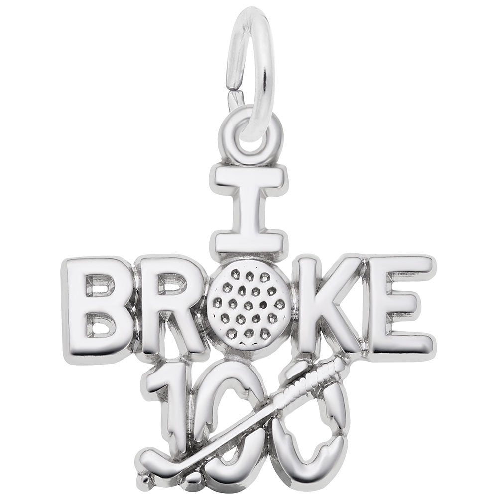 Image Title Rembrandt Charms 925 Sterling Silver I Broke 100 Charm Pendant