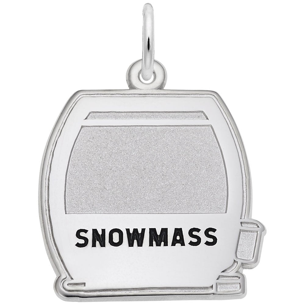 Image Title Rembrandt Charms Snowmass Cable Car Charm Pendant Available in Gold or Sterling Silver