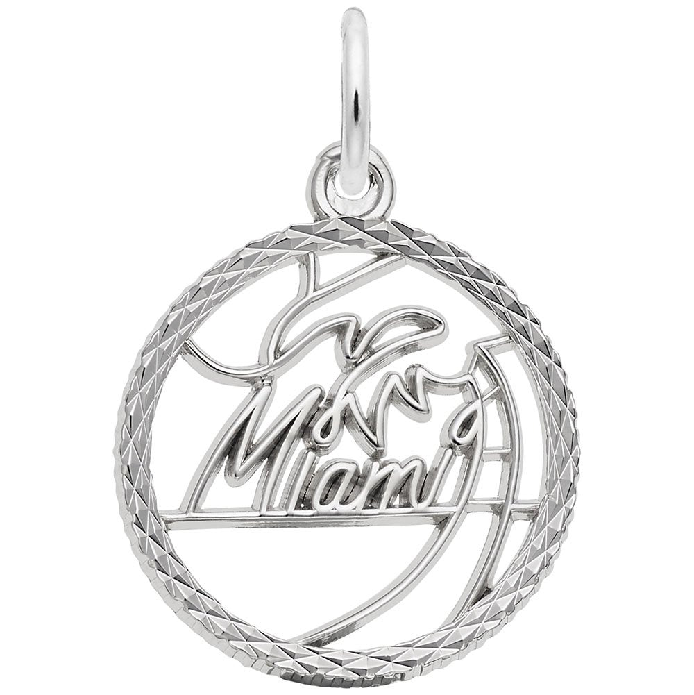 Image Title Rembrandt Charms 925 Sterling Silver Miami Charm Pendant