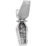 Image Title Rembrandt Charms Coffin Charm Pendant Available in Gold or Sterling Silver