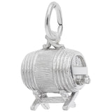 Image Title Rembrandt Charms Keg Charm Pendant Available in Gold or Sterling Silver