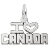 Image Title Rembrandt Charms 925 Sterling Silver I Love Canada Charm Pendant