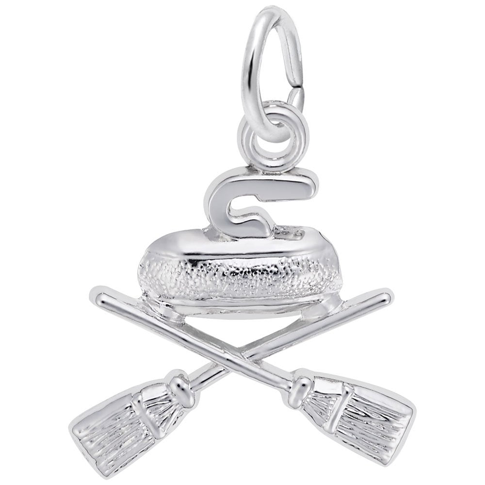 Image Title Rembrandt Charms 925 Sterling Silver Curling Charm Pendant