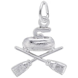 Image Title Rembrandt Charms 925 Sterling Silver Curling Charm Pendant