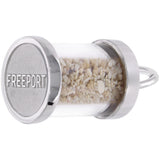 Image Title Rembrandt Charms 925 Sterling Silver Freeport Sand Capsule Charm Pendant