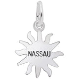Image Title Rembrandt Charms 925 Sterling Silver Nassau Sun Small Charm Pendant