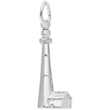 Image Title Rembrandt Charms 925 Sterling Silver Tybee, Ga Lighthouse Charm Pendant