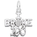 Image Title Rembrandt Charms 925 Sterling Silver I Broke 100 Charm Pendant
