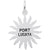 Rembrandt Charms Port Lucaya Sun Large Charm Pendant Available in Gold or Sterling Silver