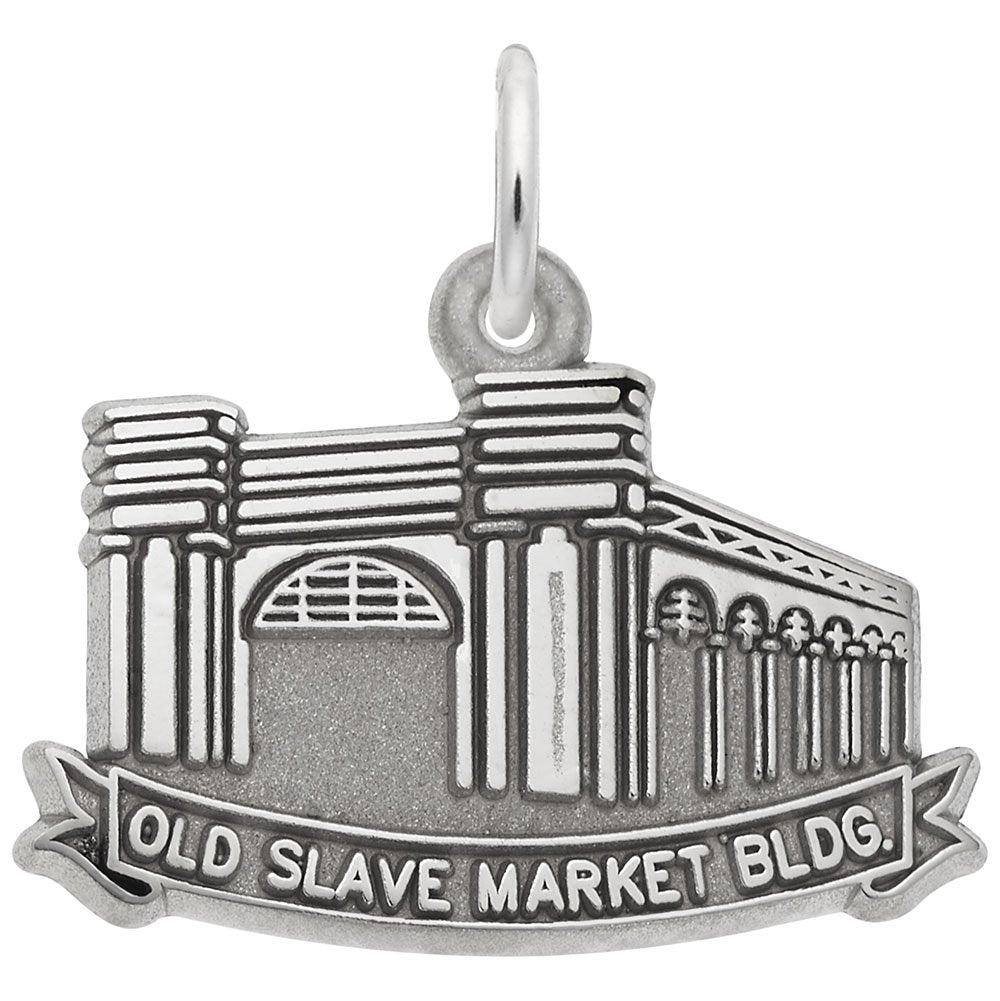 Image Title Rembrandt Charms Old Slave Market Charm Pendant Available in Gold or Sterling Silver