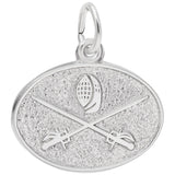 Image Title Rembrandt Charms 925 Sterling Silver Fencing Charm Pendant